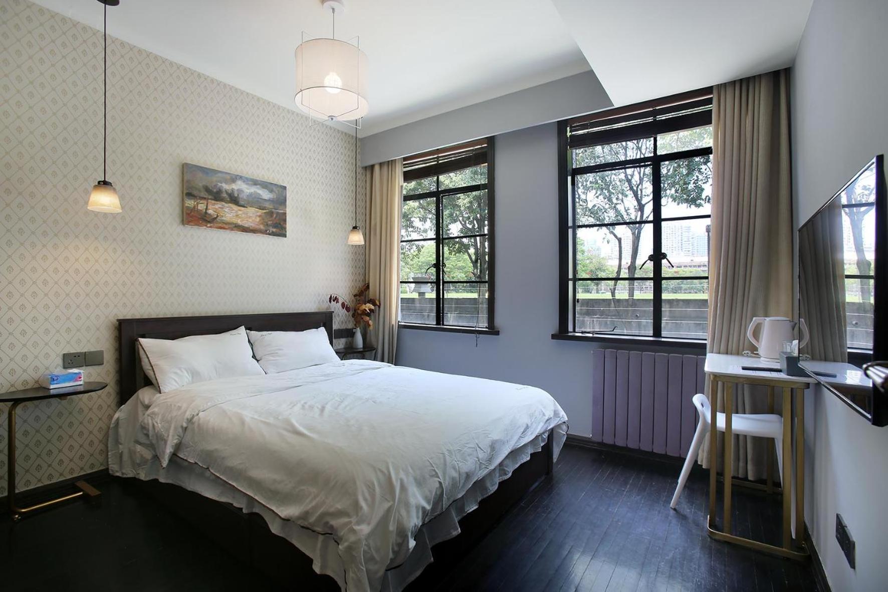 Shanghai Downtown Hills Boutique Guesthouse - Near Metro Line 7, Exit 3, Changping Road Habitación foto